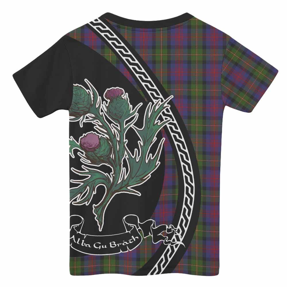 MacLennan (McLennan) Family Crest Tartan Kid T-shirt Alba Thistle Inspired - Tartan Vibes Clothing