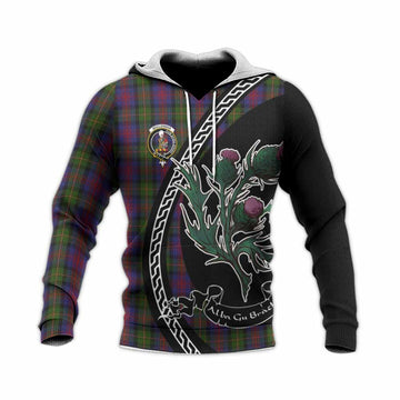 MacLennan (McLennan) Family Crest Tartan Knitted Hoodie Alba Thistle Inspired
