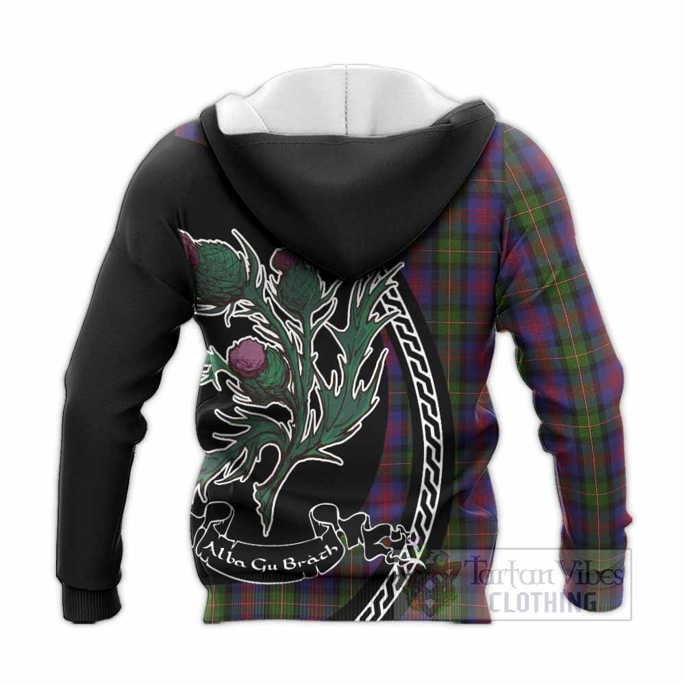 MacLennan (McLennan) Family Crest Tartan Knitted Hoodie Alba Thistle Inspired - Tartan Vibes Clothing