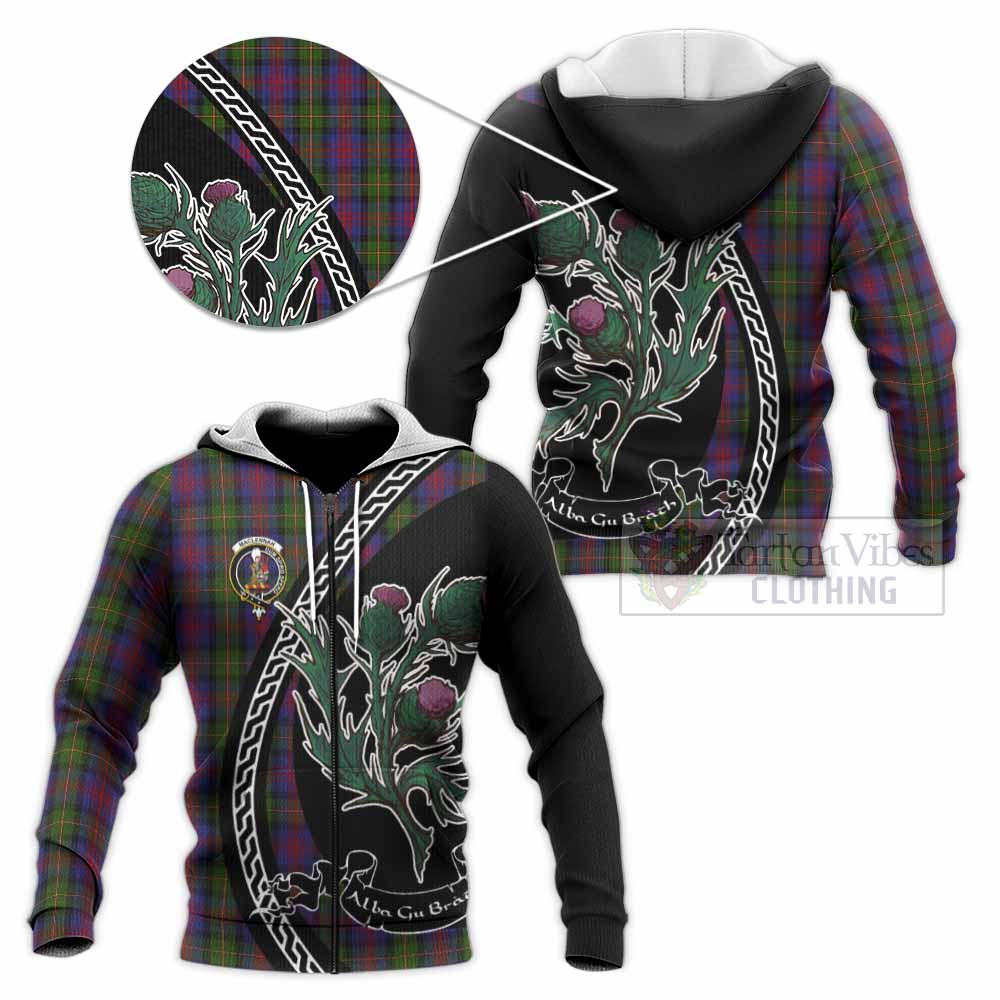 MacLennan (McLennan) Family Crest Tartan Knitted Hoodie Alba Thistle Inspired - Tartan Vibes Clothing