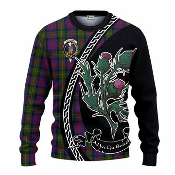 MacLennan (McLennan) Family Crest Tartan Knitted Sweater Alba Thistle Inspired - Tartan Vibes Clothing