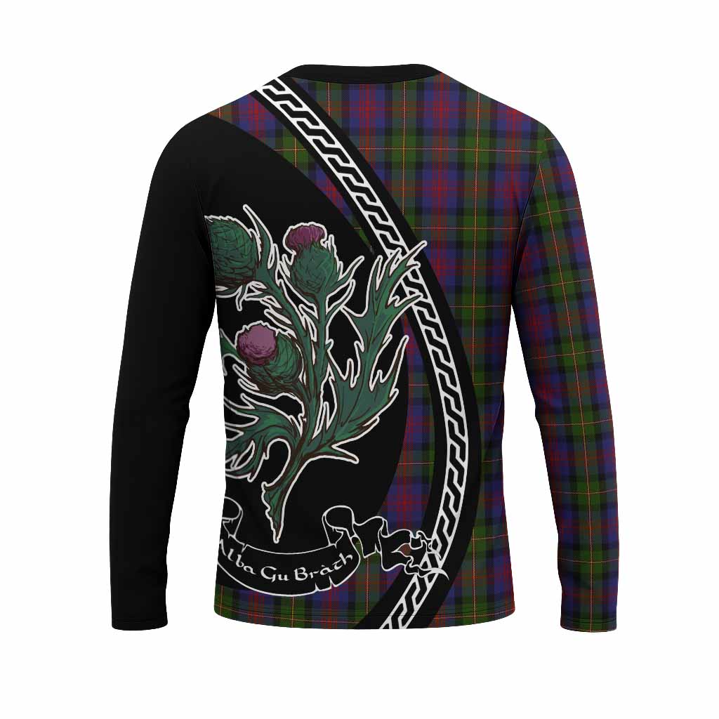 MacLennan (McLennan) Family Crest Tartan Long Sleeve T-Shirt Alba Thistle Inspired - Tartan Vibes Clothing