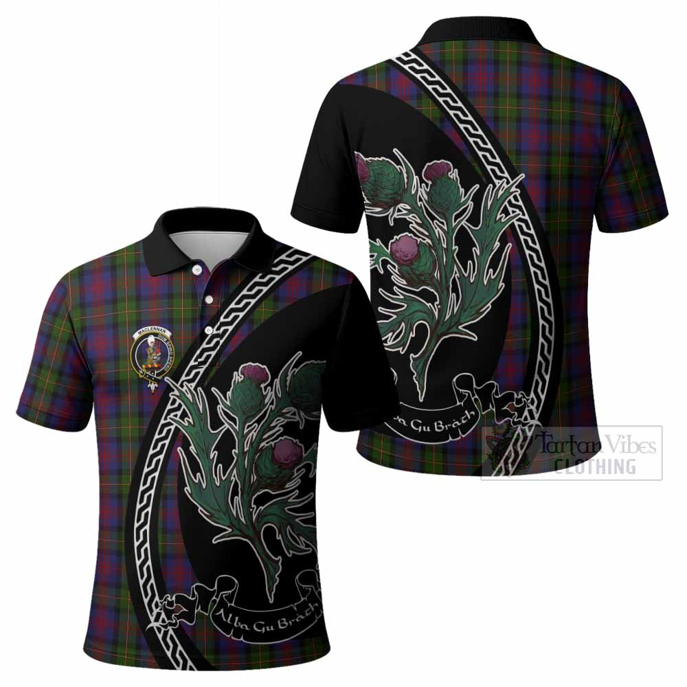 MacLennan (McLennan) Family Crest Tartan Polo Shirt Alba Thistle Inspired - Tartan Vibes Clothing