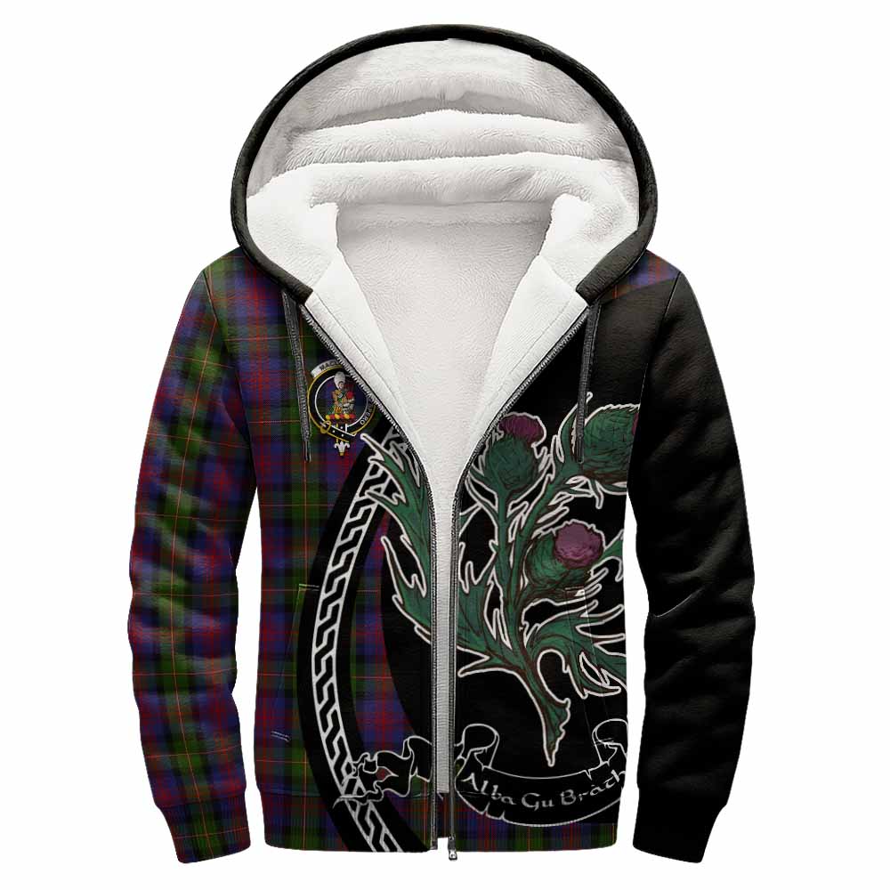 MacLennan (McLennan) Family Crest Tartan Sherpa Hoodie Alba Thistle Inspired - Tartan Vibes Clothing