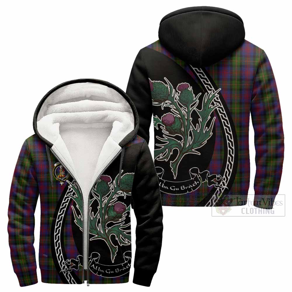 MacLennan (McLennan) Family Crest Tartan Sherpa Hoodie Alba Thistle Inspired - Tartan Vibes Clothing