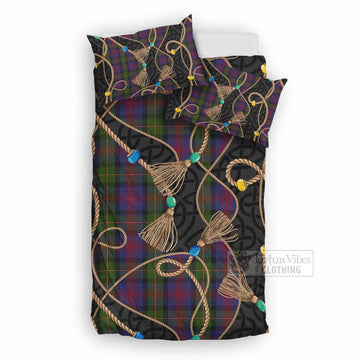 MacLennan (McLennan) Scottish Tartan Twisted Ropes Stylized Bedding Set