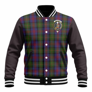 MacLennan (McLennan) Tartan Accent Baseball Jacket with Family Crest