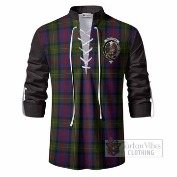 MacLennan (McLennan) Tartan Accent Ghillie Shirt with Family Crest