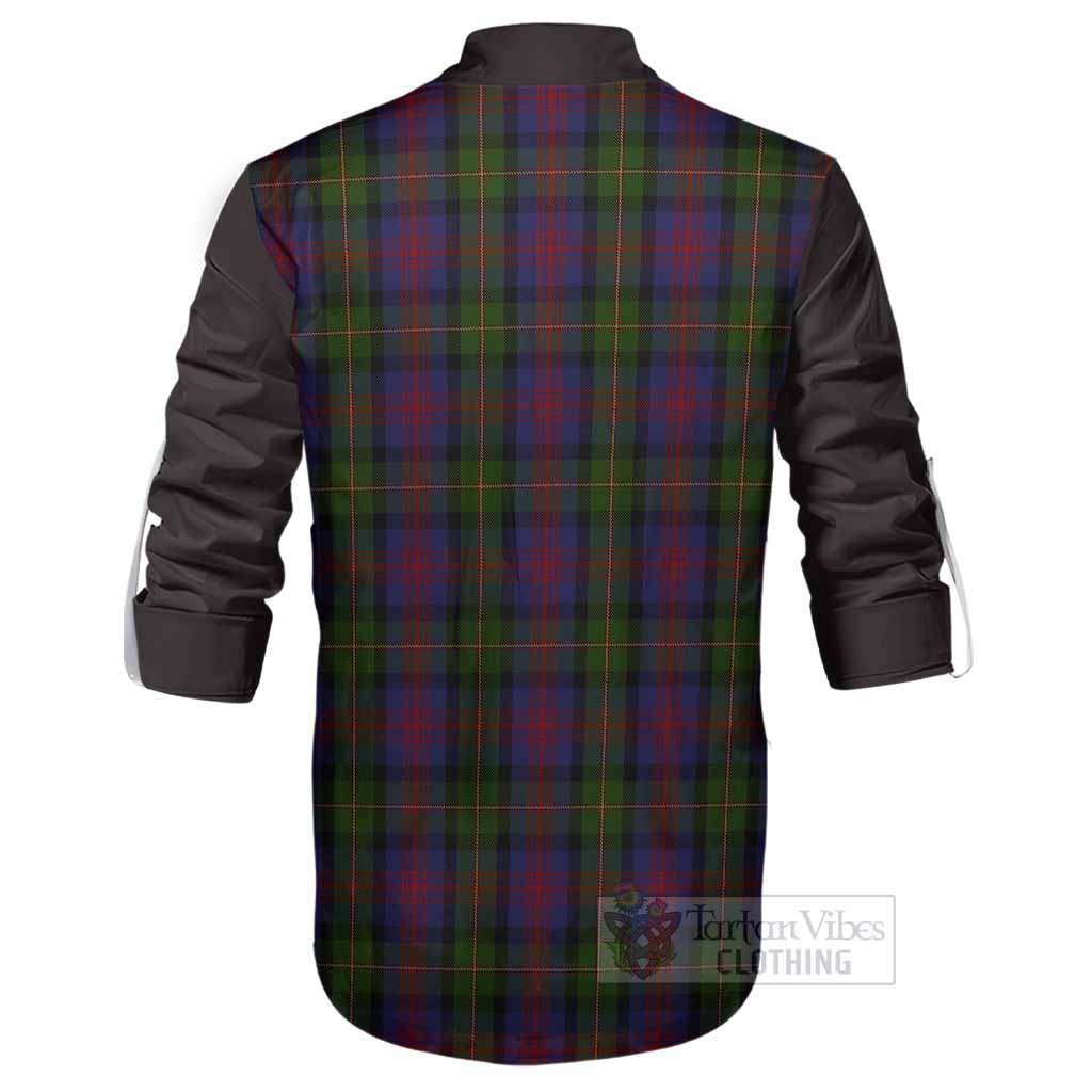 MacLennan (McLennan) Tartan Accent Ghillie Shirt with Family Crest