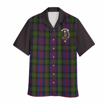 MacLennan (McLennan) Tartan Accent Hawaiian Shirt with Family Crest