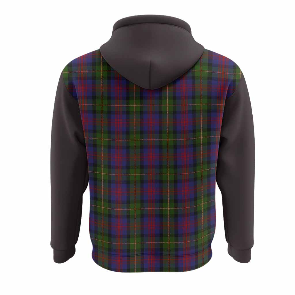 MacLennan (McLennan) Tartan Accent Hoodie with Family Crest