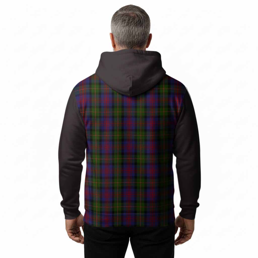 MacLennan (McLennan) Tartan Accent Hoodie with Family Crest