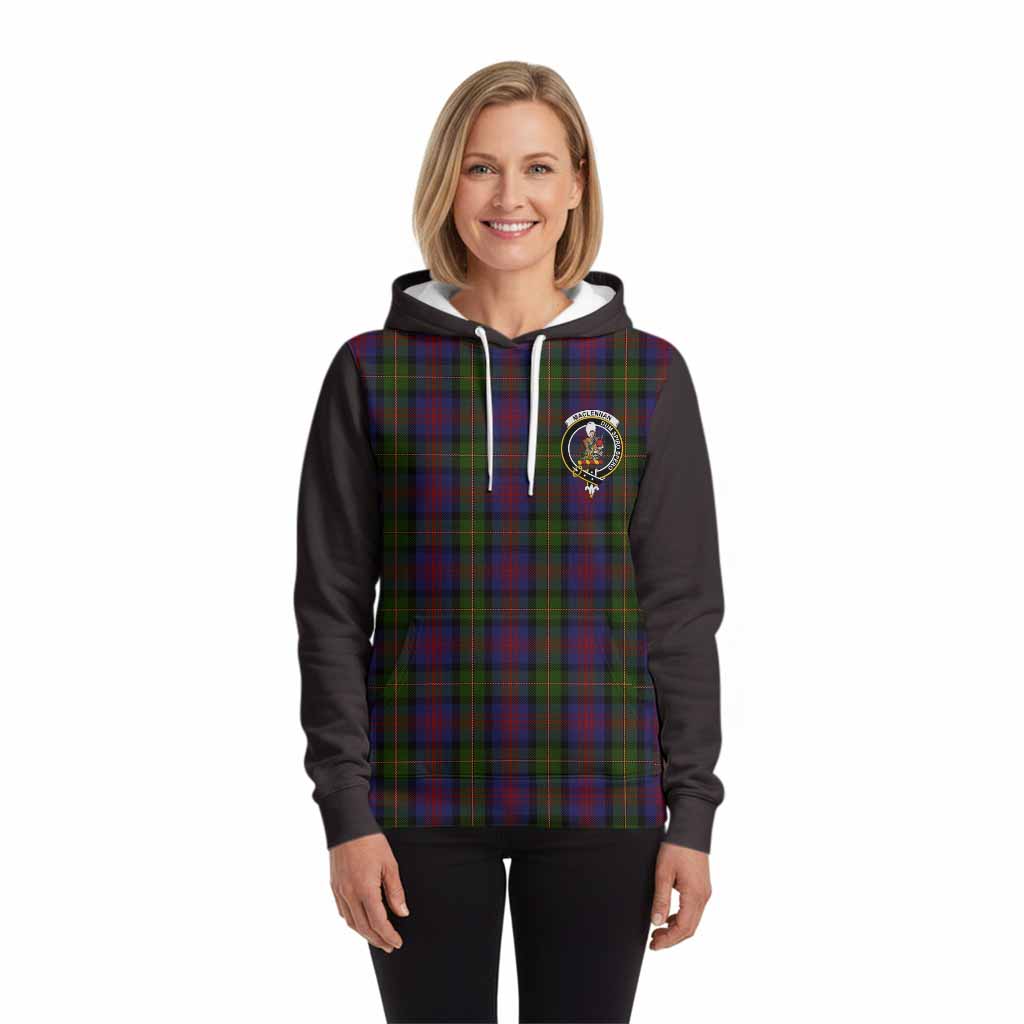 MacLennan (McLennan) Tartan Accent Hoodie with Family Crest