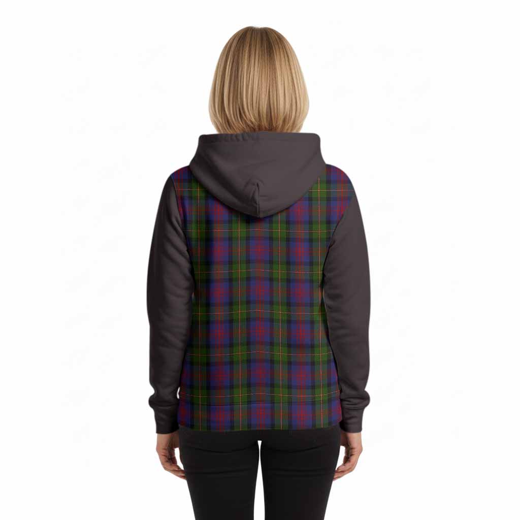 MacLennan (McLennan) Tartan Accent Hoodie with Family Crest