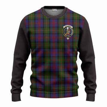 MacLennan (McLennan) Tartan Accent Knitted Sweater with Family Crest