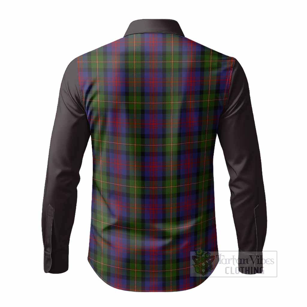 MacLennan (McLennan) Tartan Accent Long Sleeve Button Shirts with Family Crest