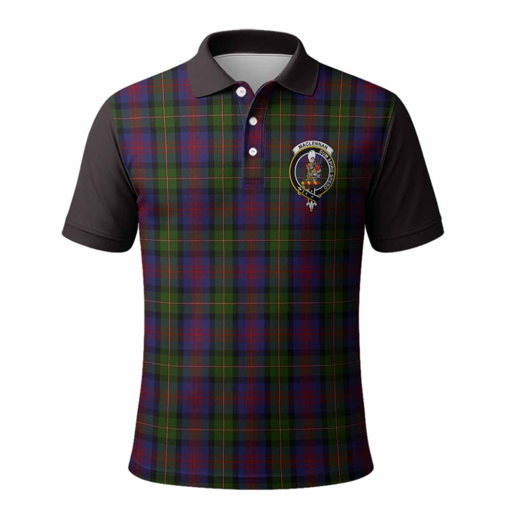 MacLennan (McLennan) Tartan Accent Polo Shirt with Family Crest
