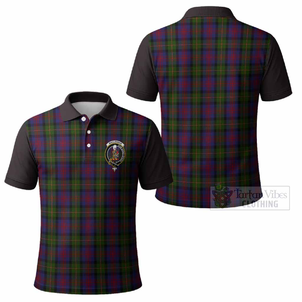 MacLennan (McLennan) Tartan Accent Polo Shirt with Family Crest