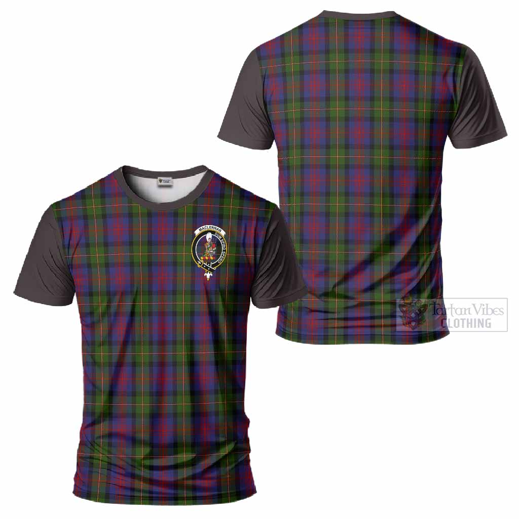 MacLennan (McLennan) Tartan Accent T-Shirt with Family Crest