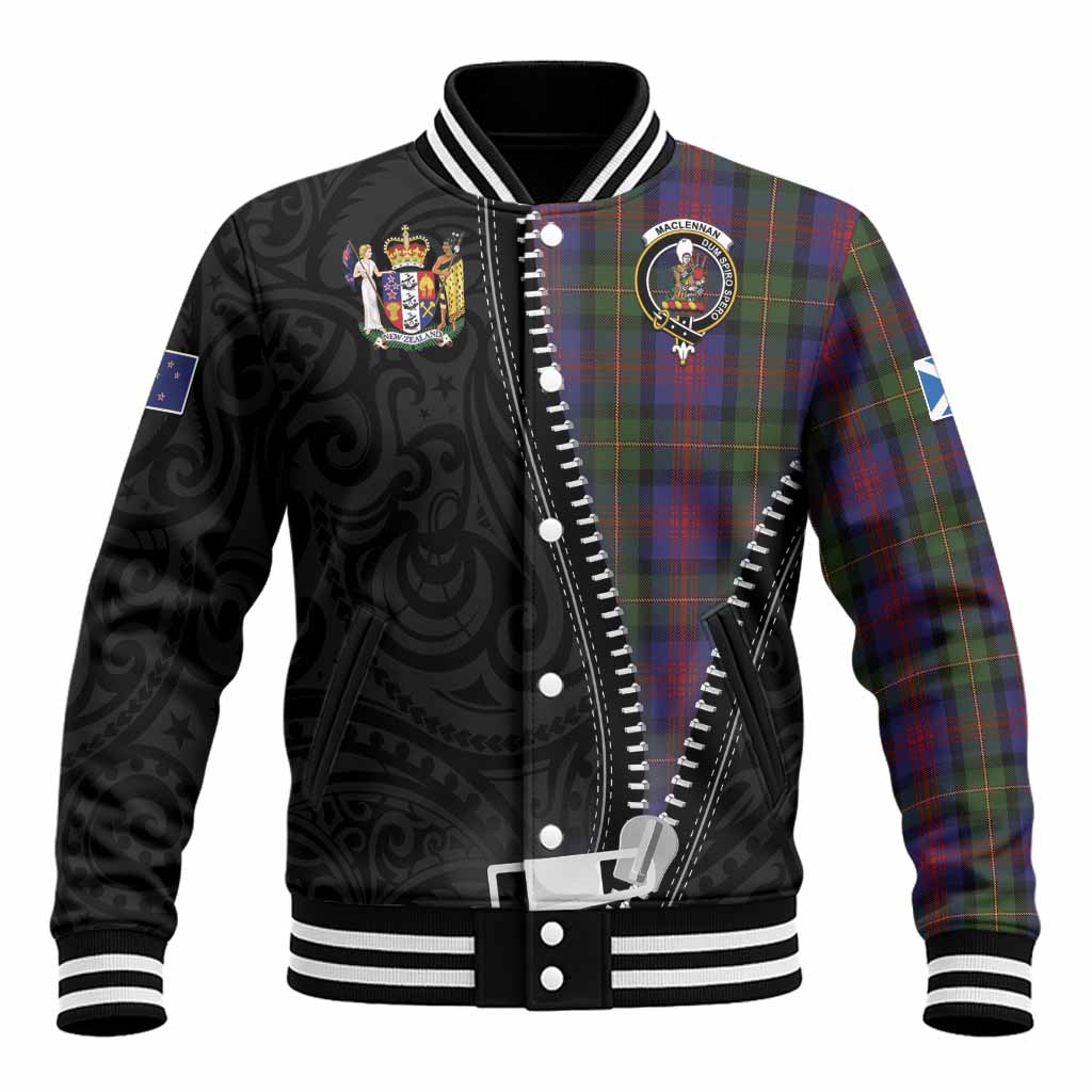 MacLennan (McLennan) Tartan Baseball Jacket New Zealand Pattern Unique Zipper Stylized