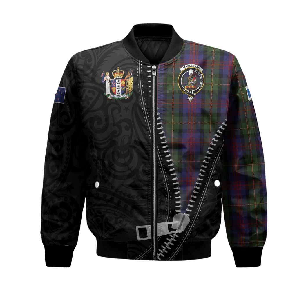 MacLennan (McLennan) Tartan Bomber Jacket New Zealand Pattern Unique Zipper Stylized