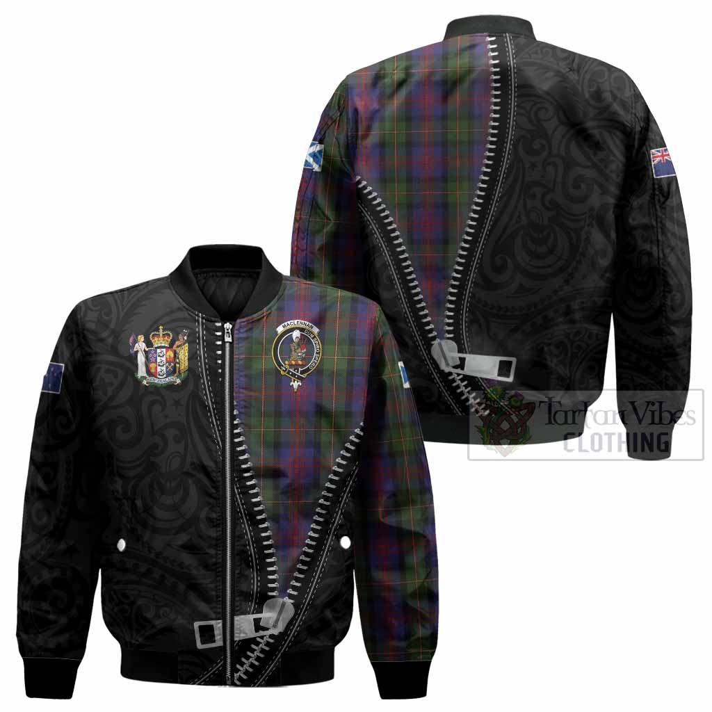MacLennan (McLennan) Tartan Bomber Jacket New Zealand Pattern Unique Zipper Stylized