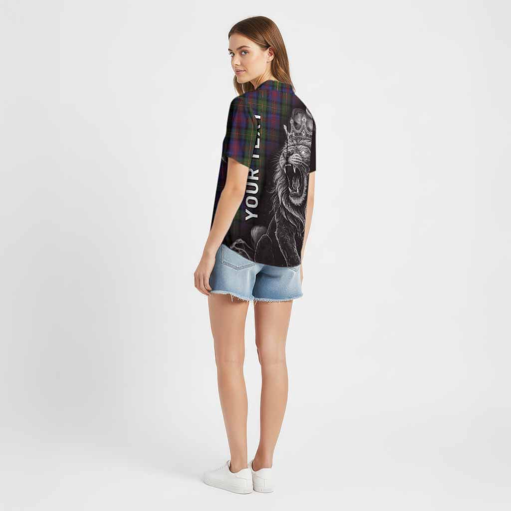 MacLennan (McLennan) Tartan Cotton Hawaiian Shirt Roaring Lion Heritage
