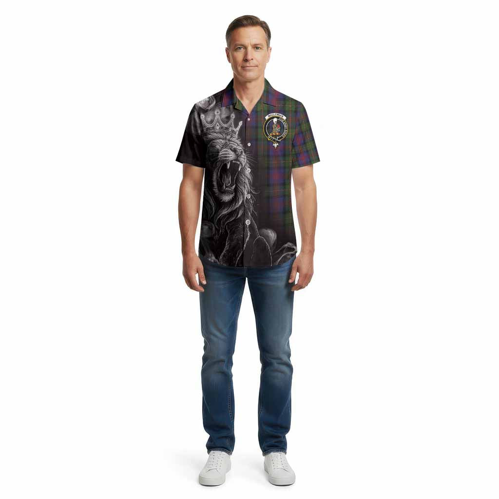 MacLennan (McLennan) Tartan Cotton Hawaiian Shirt Roaring Lion Heritage