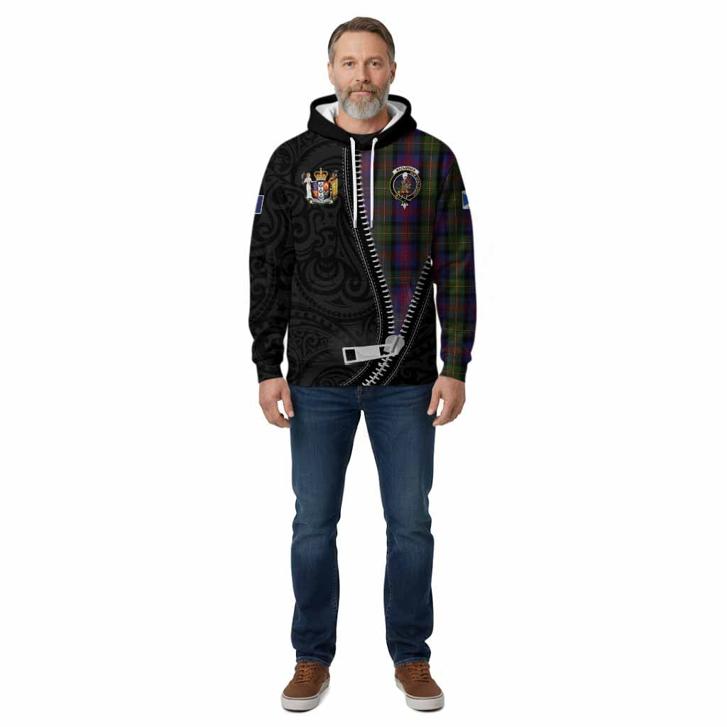 MacLennan (McLennan) Tartan Cotton Hoodie New Zealand Pattern Unique Zipper Stylized