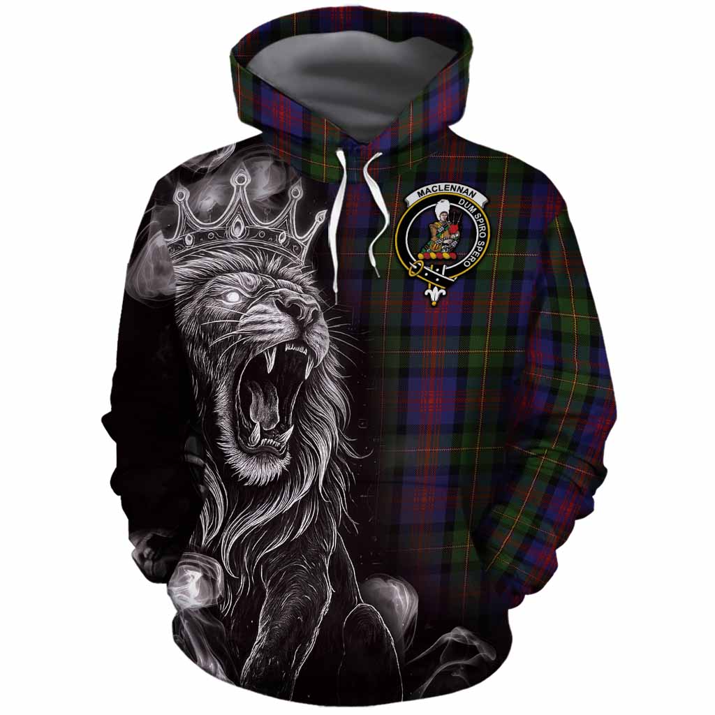 MacLennan (McLennan) Tartan Cotton Hoodie Roaring Lion Heritage