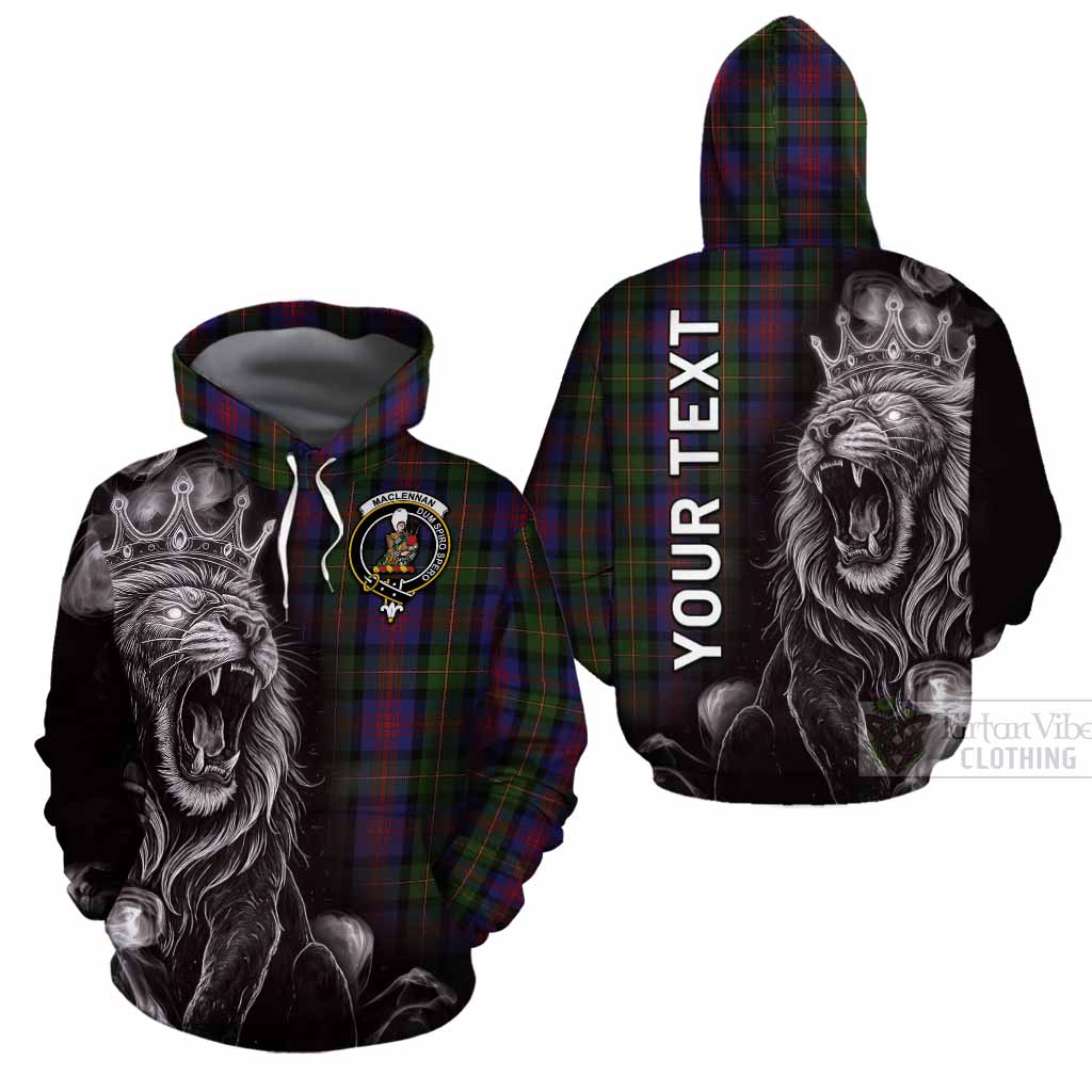 MacLennan (McLennan) Tartan Cotton Hoodie Roaring Lion Heritage