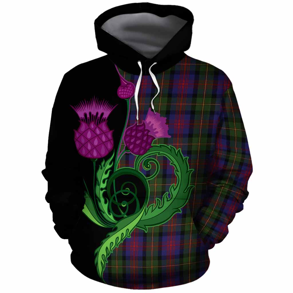MacLennan (McLennan) Tartan Cotton Hoodie Traditional Scottish Thistle