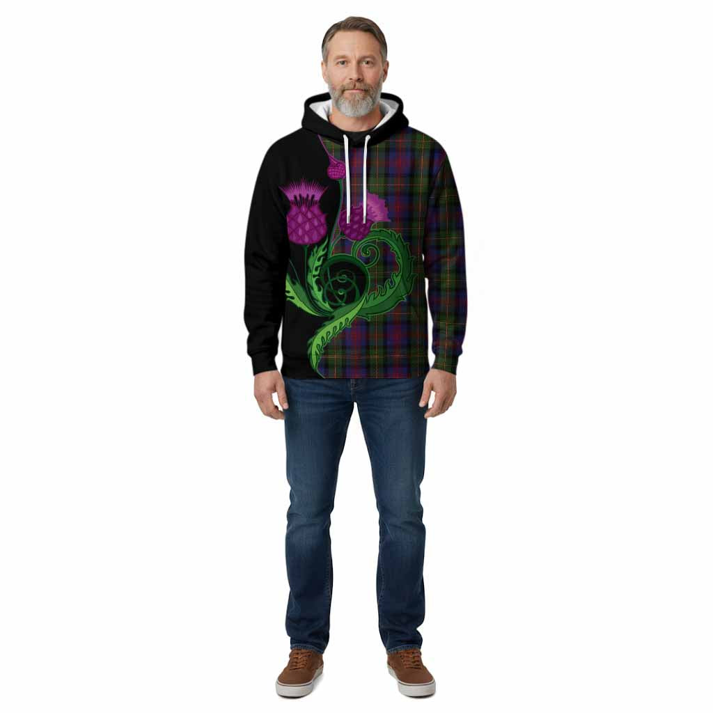 MacLennan (McLennan) Tartan Cotton Hoodie Traditional Scottish Thistle