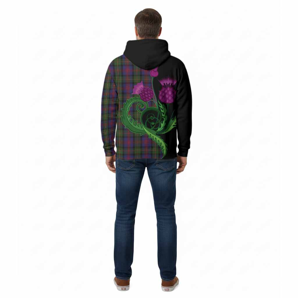 MacLennan (McLennan) Tartan Cotton Hoodie Traditional Scottish Thistle