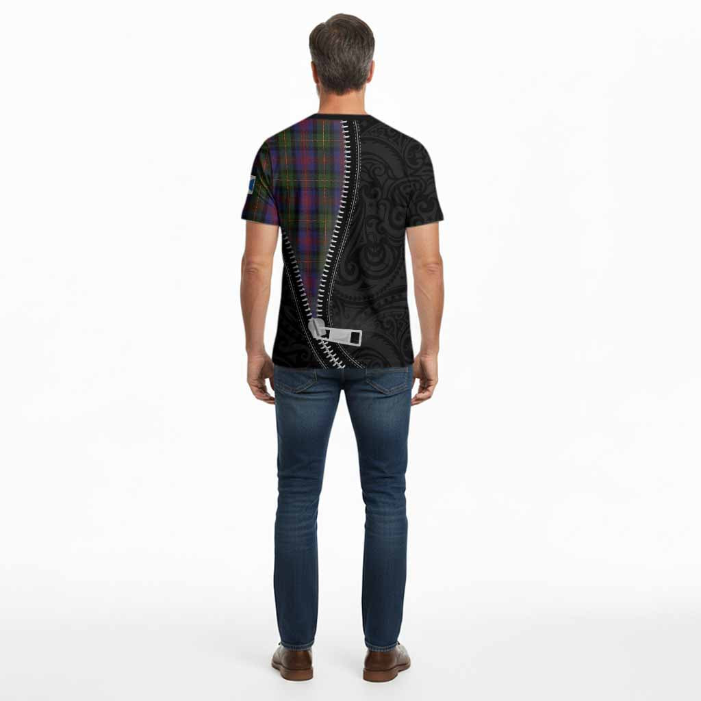 MacLennan (McLennan) Tartan Cotton T-shirt New Zealand Pattern Unique Zipper Stylized