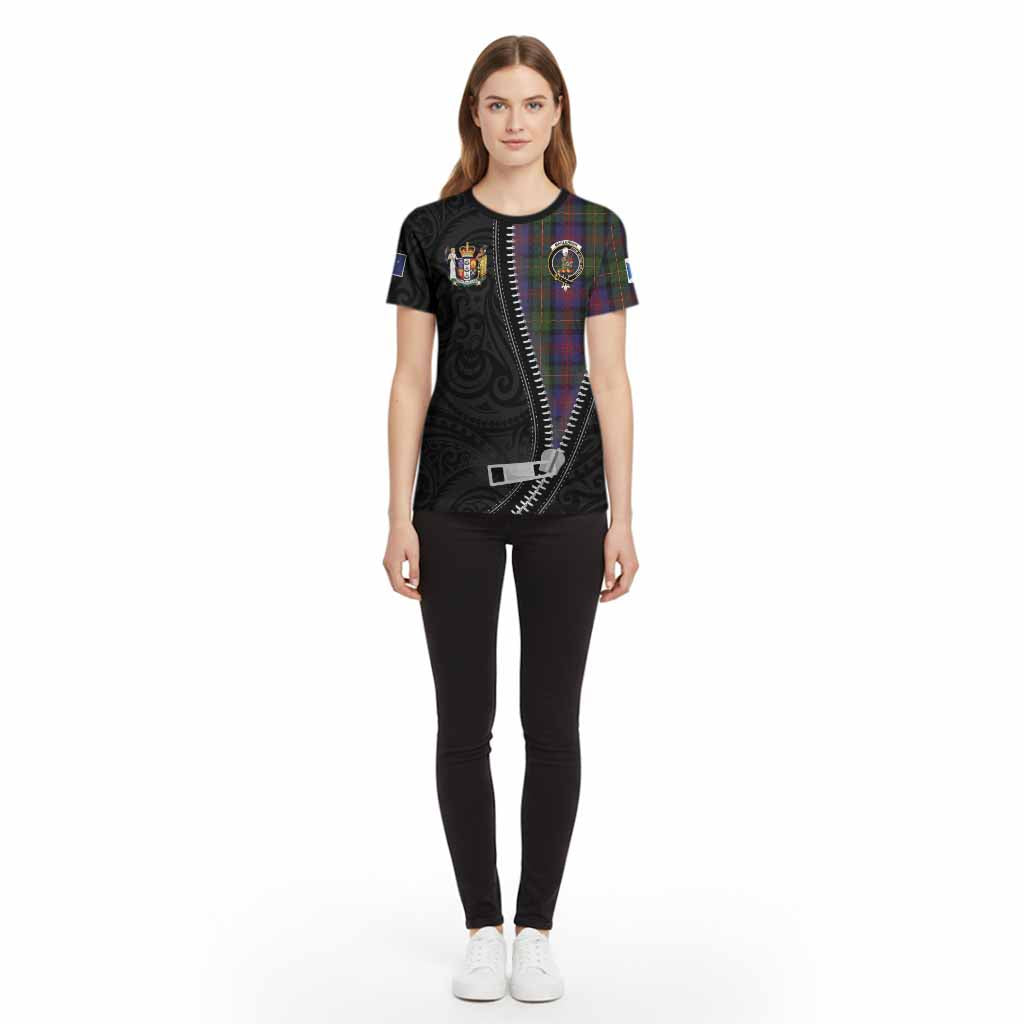 MacLennan (McLennan) Tartan Cotton T-shirt New Zealand Pattern Unique Zipper Stylized