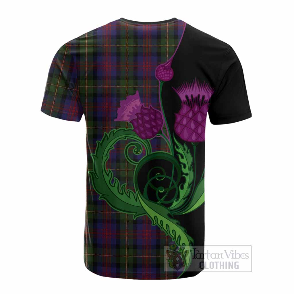MacLennan (McLennan) Tartan Cotton T-shirt Traditional Scottish Thistle
