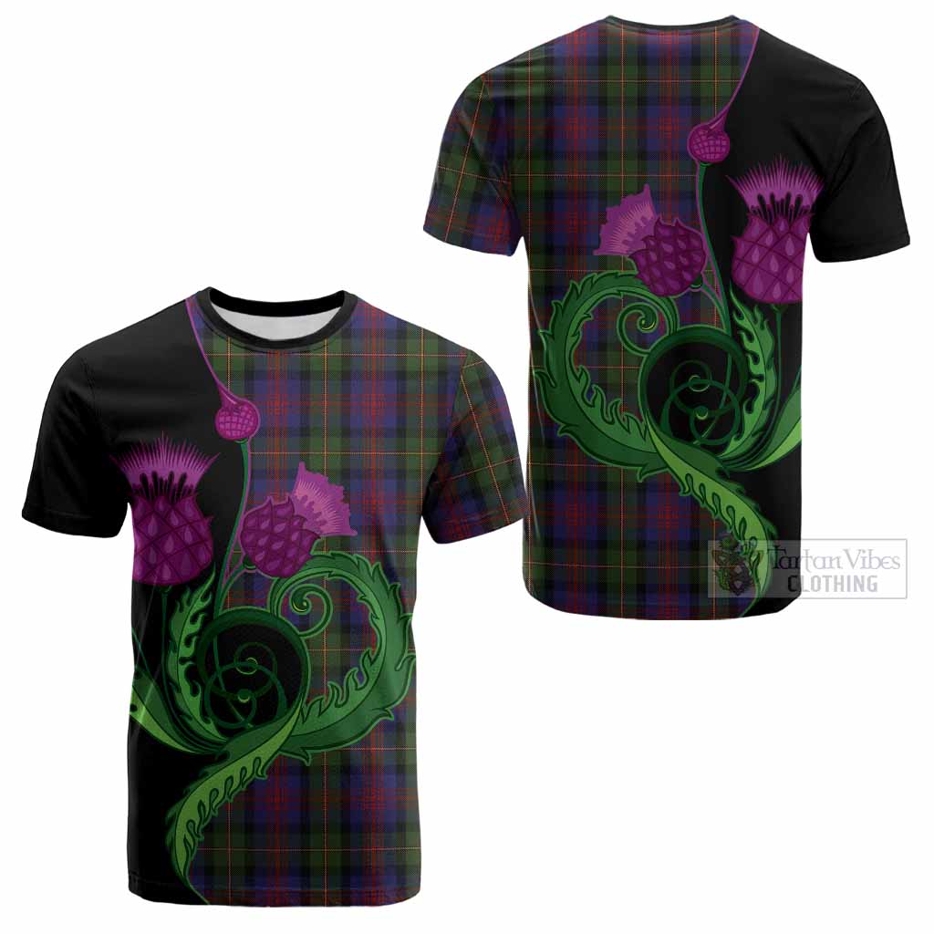 MacLennan (McLennan) Tartan Cotton T-shirt Traditional Scottish Thistle