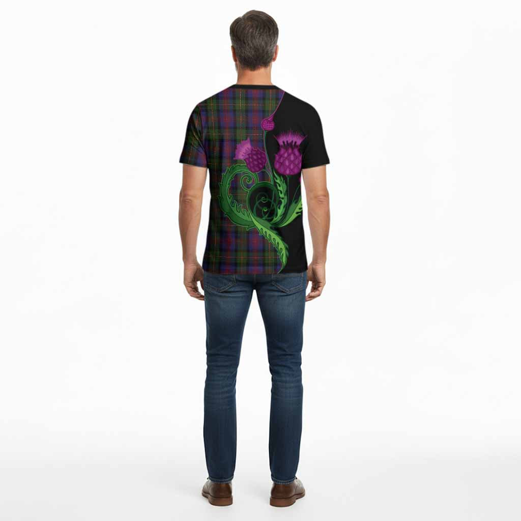 MacLennan (McLennan) Tartan Cotton T-shirt Traditional Scottish Thistle