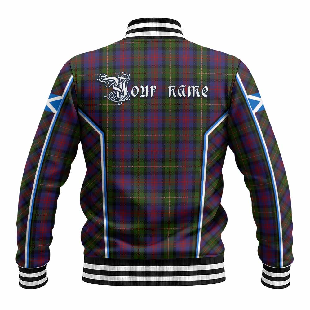 MacLennan (McLennan) Tartan Crest Baseball Jacket Scotland Coat of Arm Flag Style - Tartan Vibes Clothing