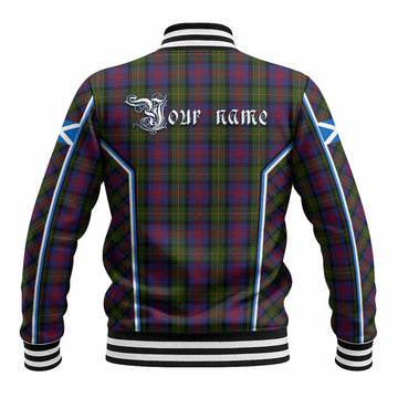 MacLennan (McLennan) Tartan Crest Baseball Jacket Scotland Coat of Arm Flag Style