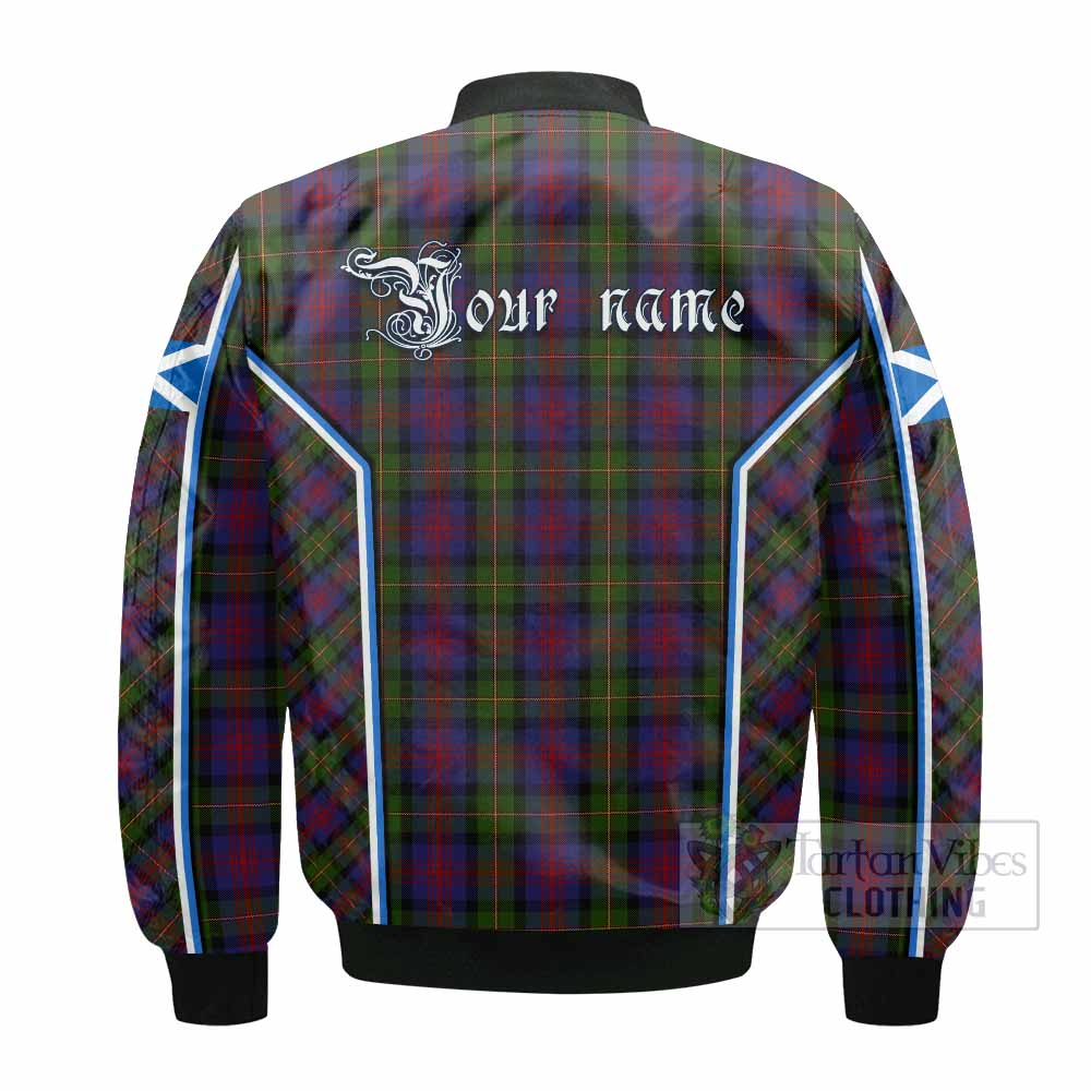MacLennan (McLennan) Tartan Crest Bomber Jacket Scotland Coat of Arm Flag Style - Tartan Vibes Clothing