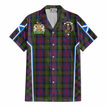 MacLennan (McLennan) Tartan Crest Cotton Hawaiian Shirt Scotland Coat of Arm Flag Style