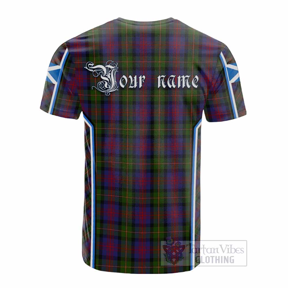 MacLennan (McLennan) Tartan Crest Cotton T-shirt Scotland Coat of Arm Flag Style - Tartan Vibes Clothing