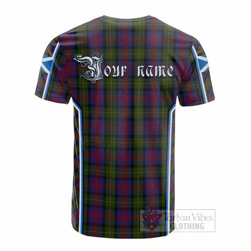 MacLennan (McLennan) Tartan Crest Cotton T-shirt Scotland Coat of Arm Flag Style - Tartan Vibes Clothing