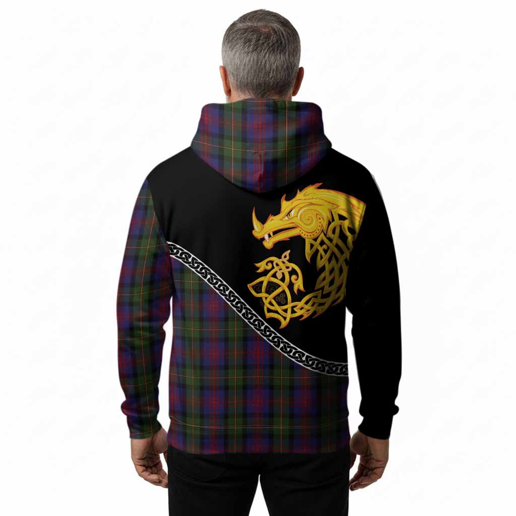 MacLennan (McLennan) Tartan Crest Hoodie Legendary Dragon Knot Half Style