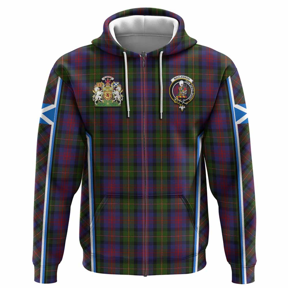 MacLennan (McLennan) Tartan Crest Hoodie Scotland Coat of Arm Flag Style - Tartan Vibes Clothing