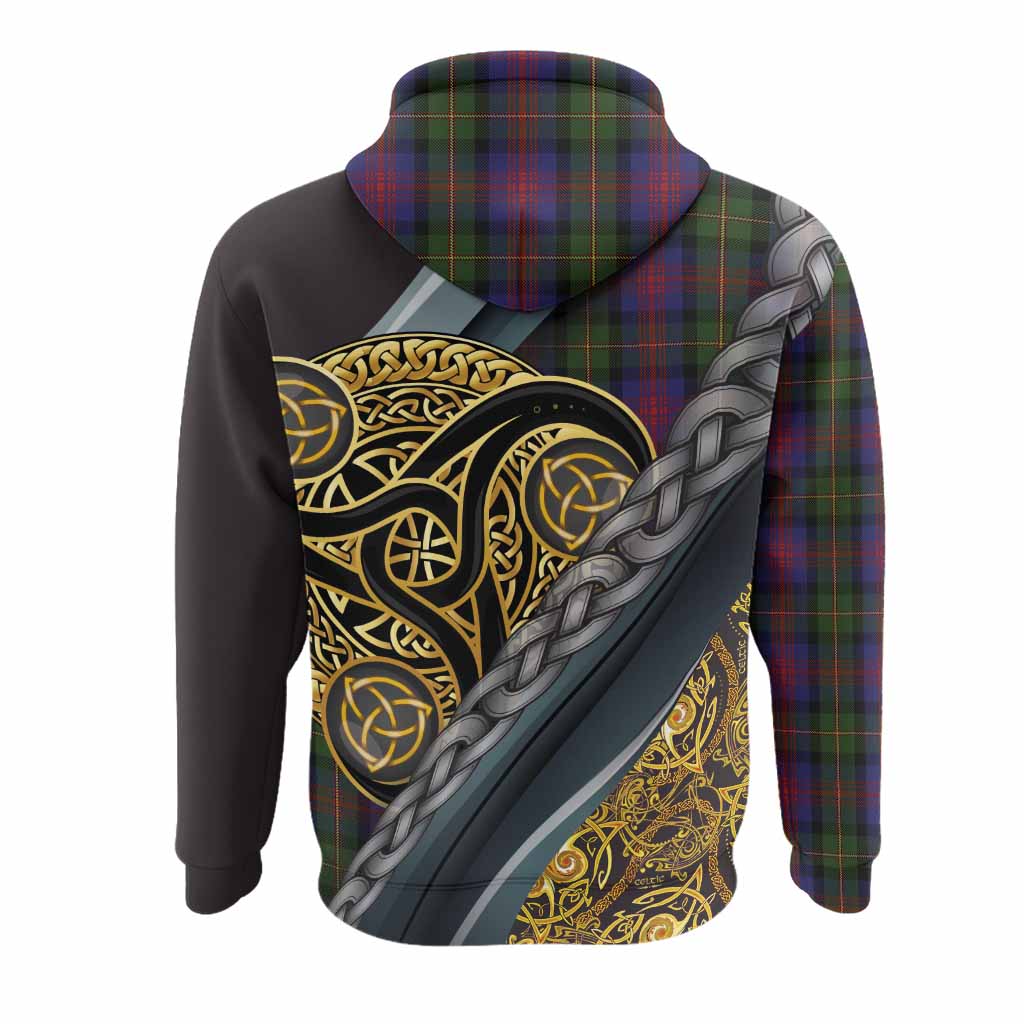 MacLennan (McLennan) Tartan Crest Hoodie Scottish Triskele Celtic