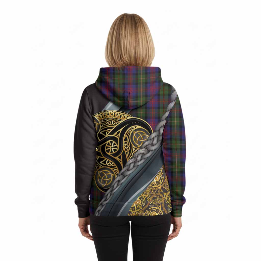 MacLennan (McLennan) Tartan Crest Hoodie Scottish Triskele Celtic