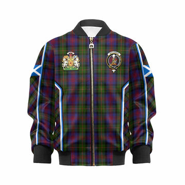 MacLennan (McLennan) Tartan Crest Kid Bomber Jacket Scotland Coat of Arm Flag Style